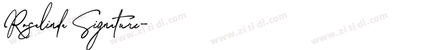 Rosalinda Signature字体转换